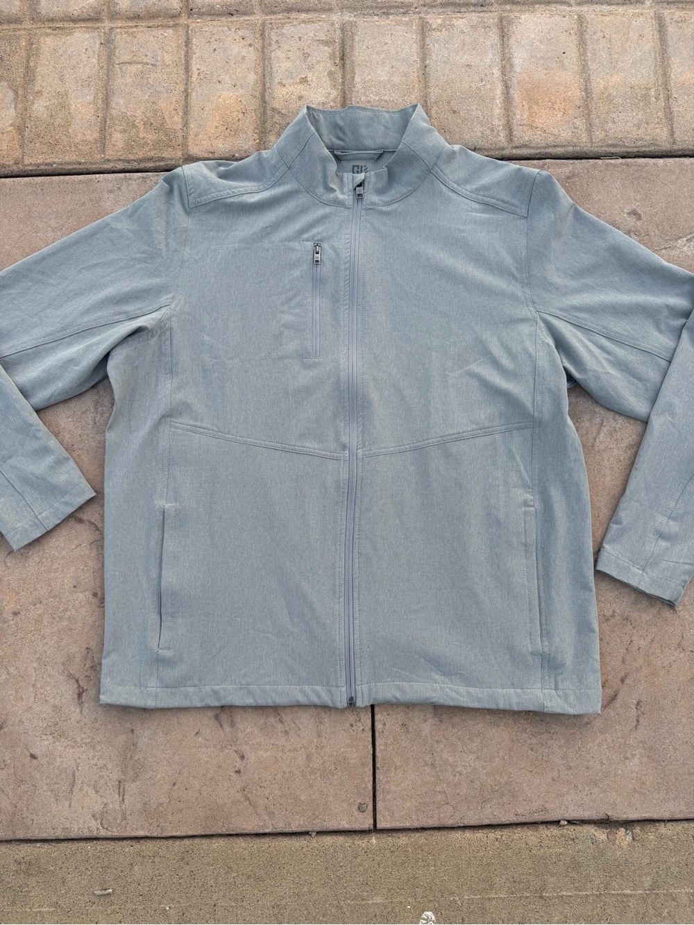 Graham Luxe Golf Jacket Lightweight Performance Stretch Full Zip L